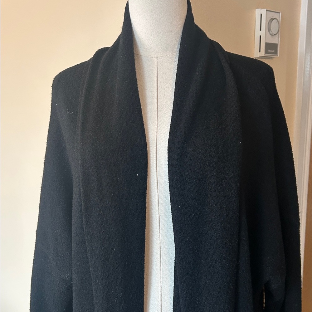 MAX.LONG Elegant Black Long Cardigan size one size - Picture 4 of 9